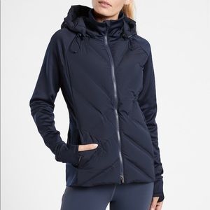 Athleta Inlet Jacket Small Navy Blue EUC